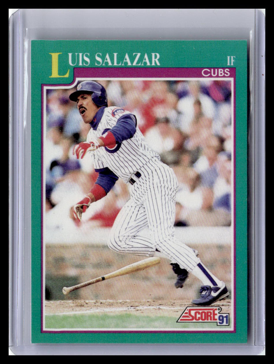 1991 Score Luis Salazar Teal Border #207