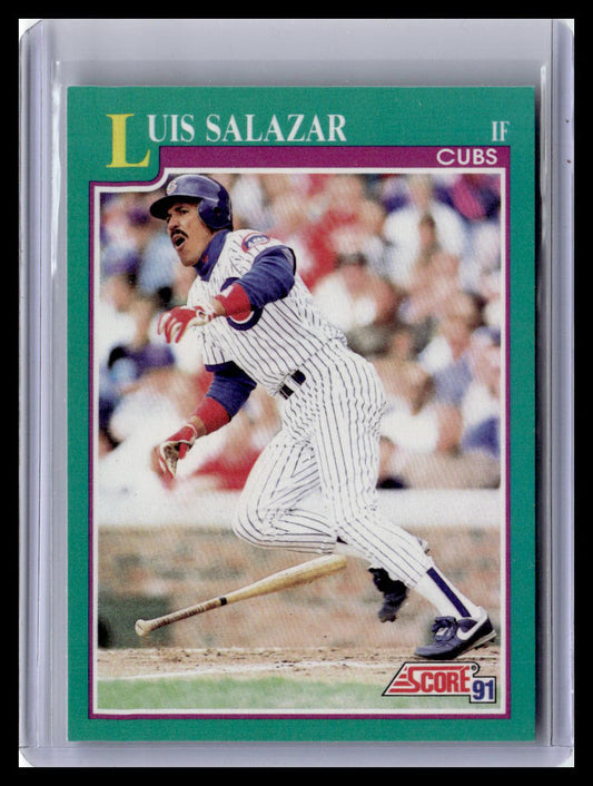 1991 Score Luis Salazar Teal Border #207