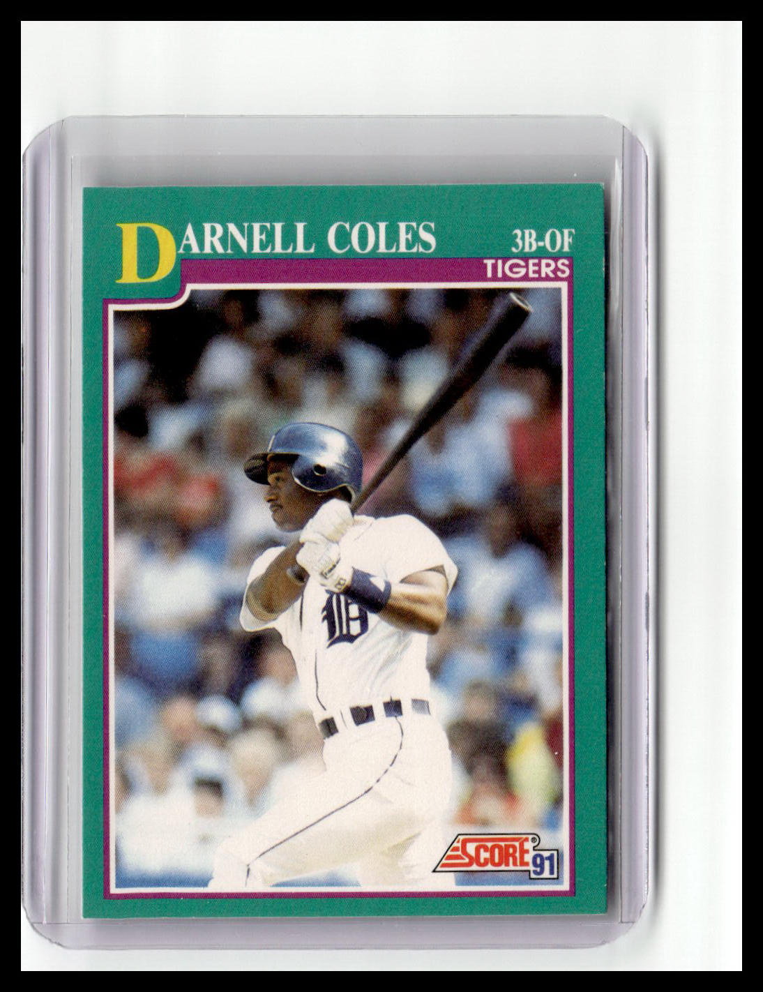 1991 Score Darnell Coles Teal Border #629