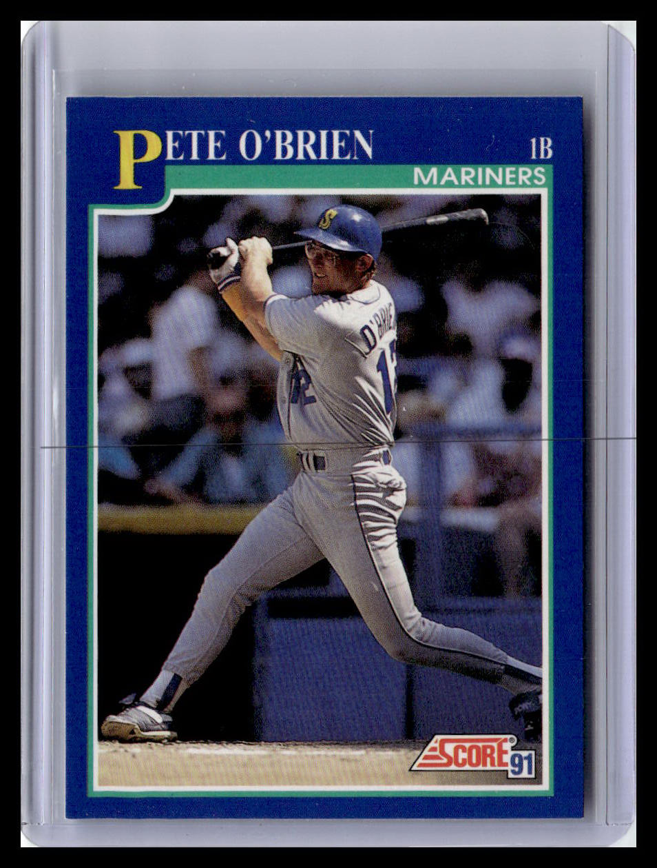 1991 Score Pete O'Brien Blue Border #509