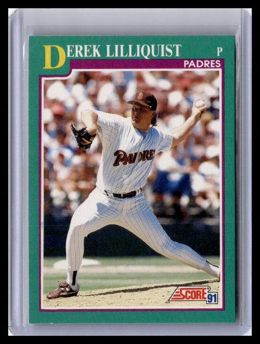 1991 Score Derek Lilliquist Teal Border #517