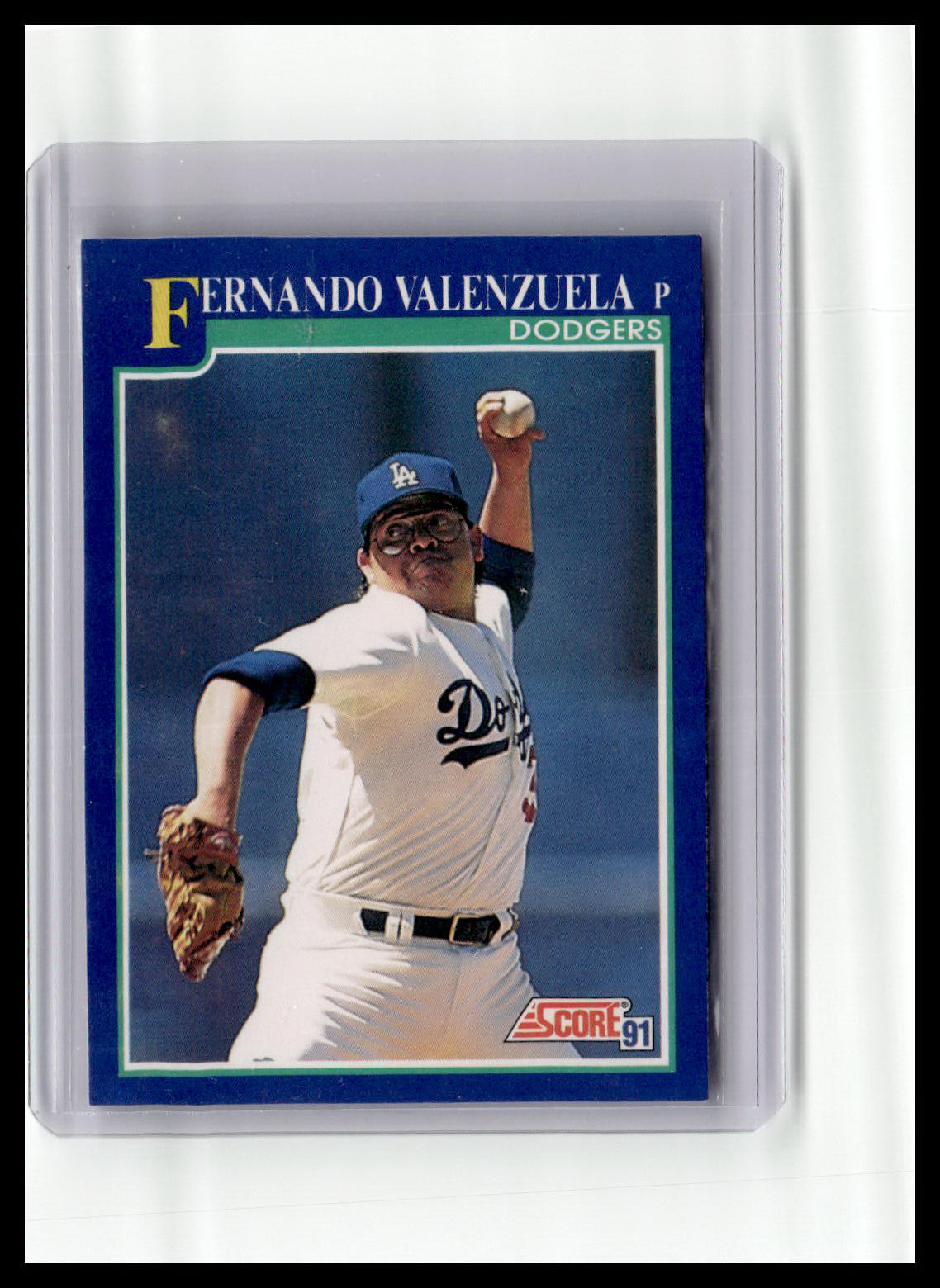 1991 Score Fernando Valenzuela Blue Border #449