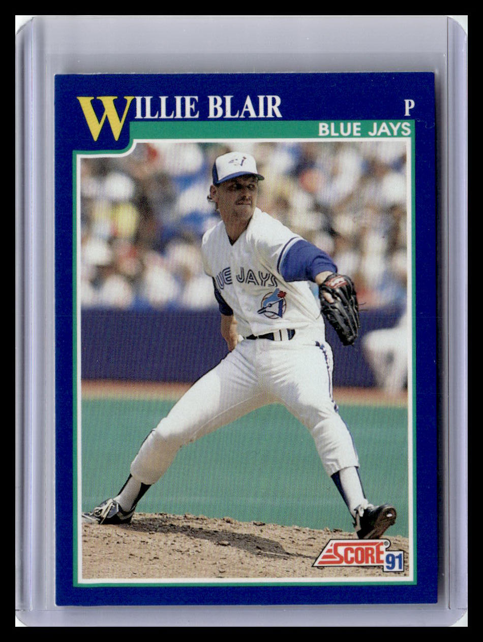 1991 Score Willie Blair Blue Border #57