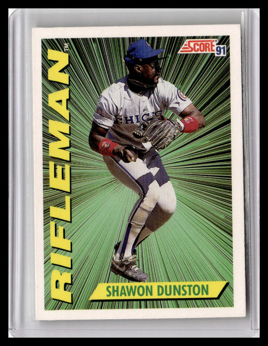 1991 Score  Shawon Dunston Rifleman #413