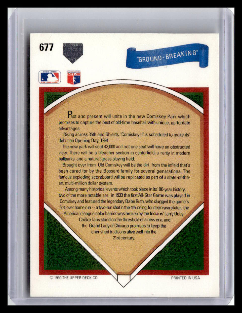 1991 Upper Deck "Ground Breaking" #677