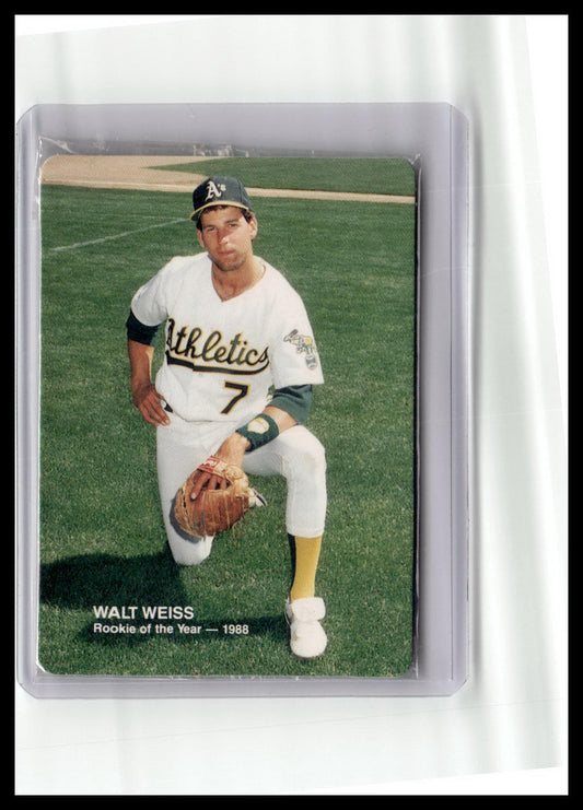 1989 Mother's Cookies Walt Weiss #3 of 4 ROY 1988