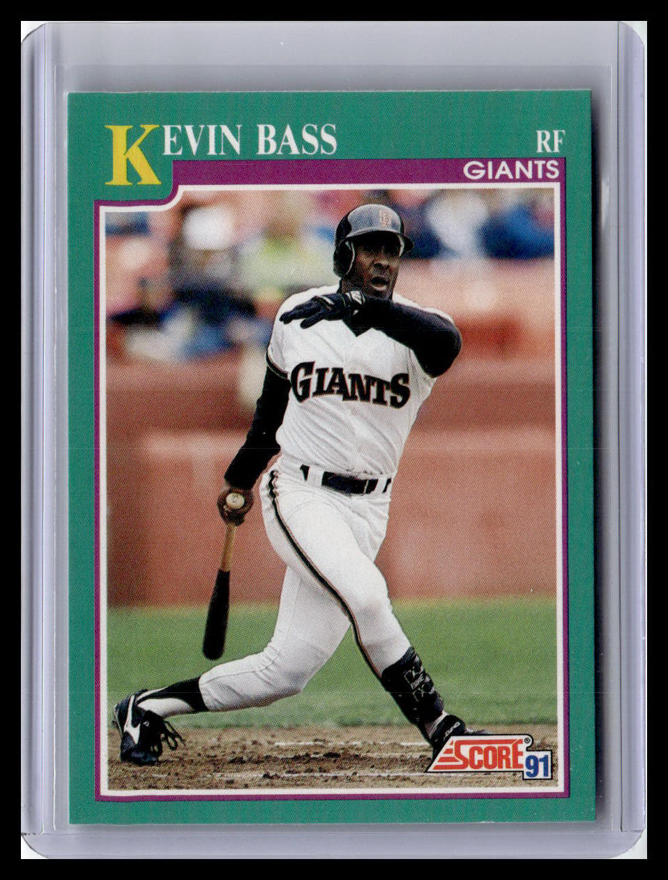 1991 Score Kevin Bass Teal Border #616