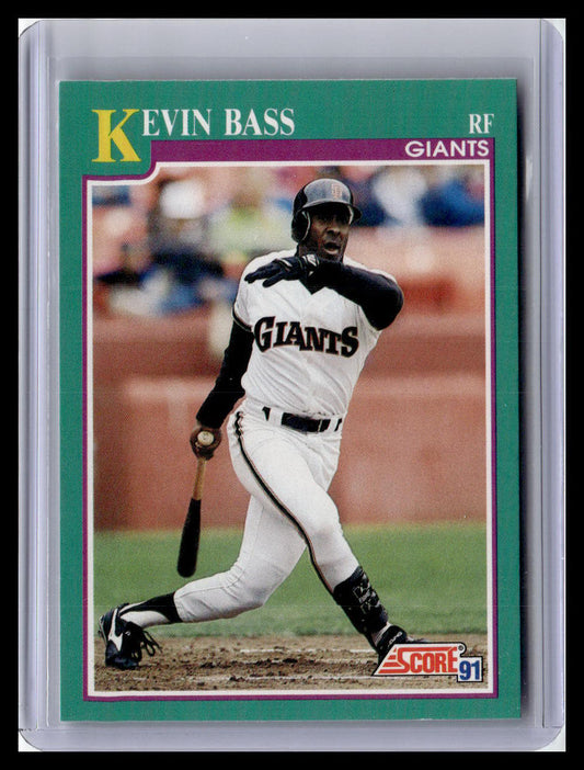 1991 Score Kevin Bass Teal Border #616
