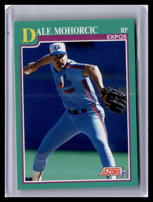 1991 Score Dale Mohorcic Teal Border #596