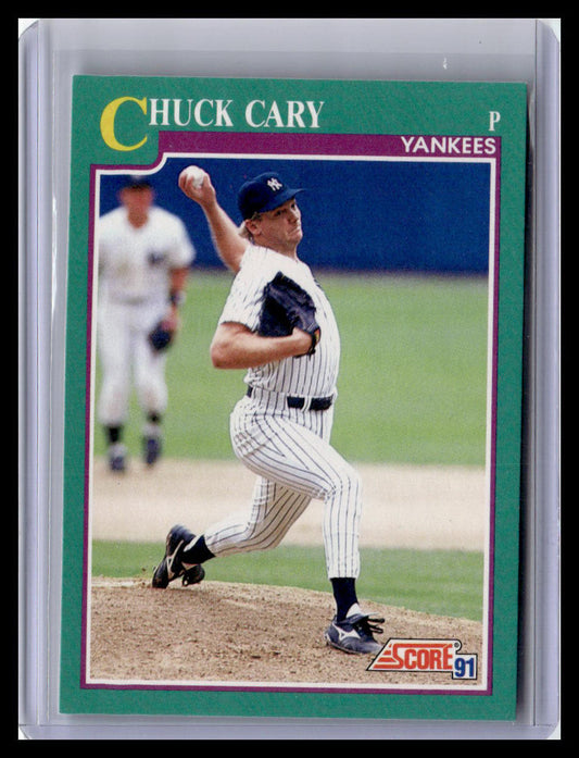 1991 Score Chuck Cary Teal Border #566