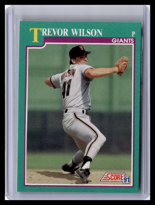 1991 Score Trevor Wilson Teal Border #657
