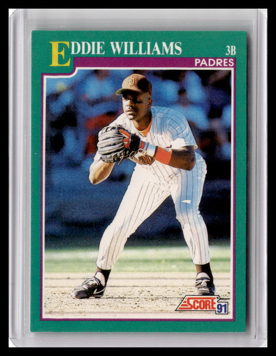 1991 Score Eddie Williams Teal Border #552