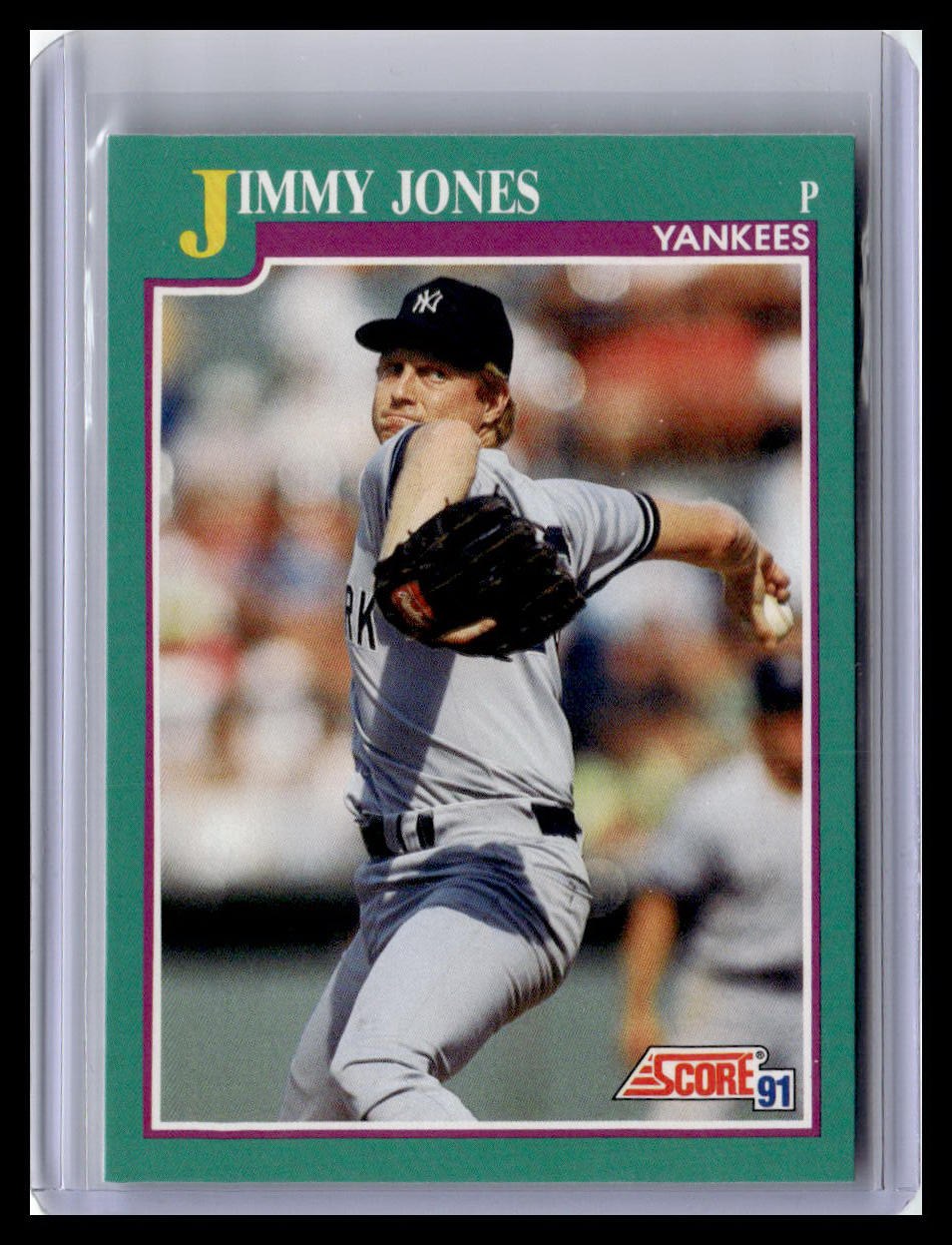 1991 Score Jimmy Jones Teal Border #583