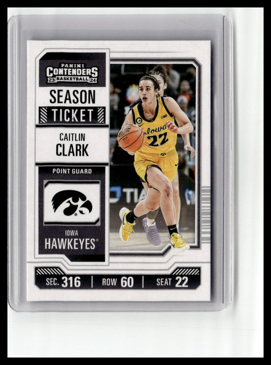 2024 Panini Contenders Caitlin Clark Collection - Caitlin Clark Season Ticket #CC2