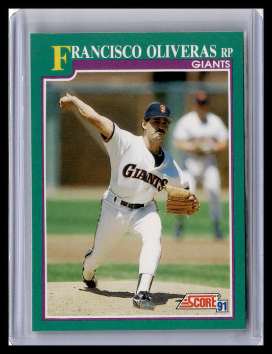 1991 Score Francisco Oliveras Teal Border #635