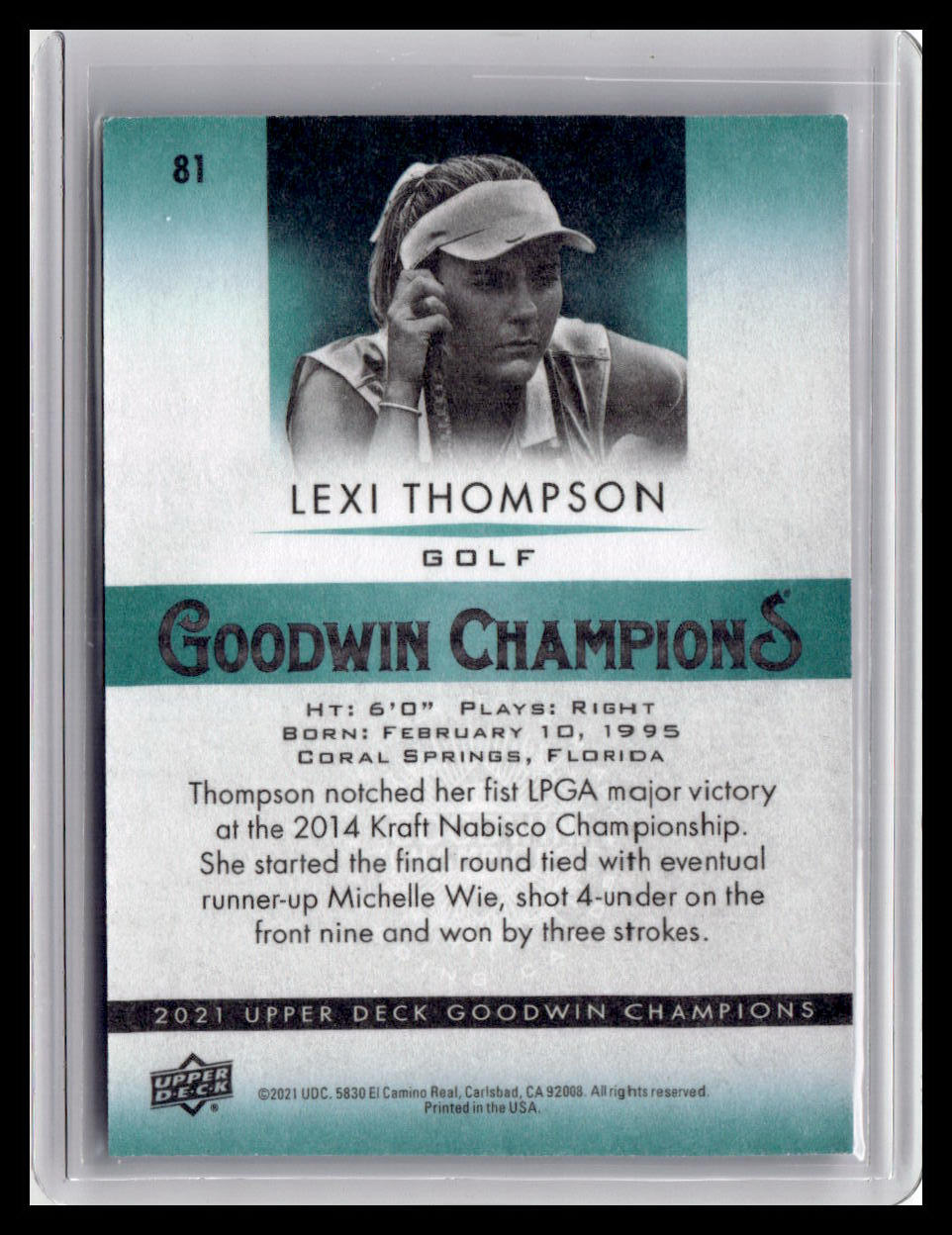 2021 Goodwin Champions Lexi Thompson #81