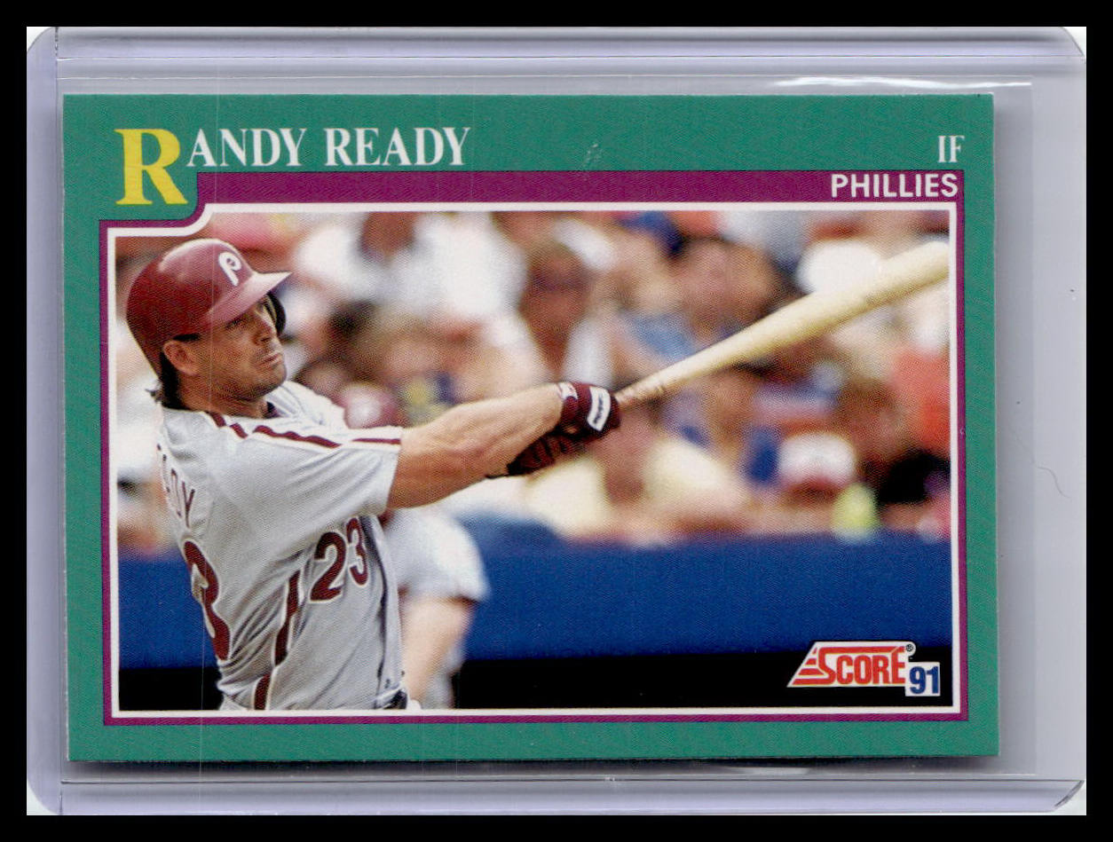 1991 Score Randy Ready Teal Border #615