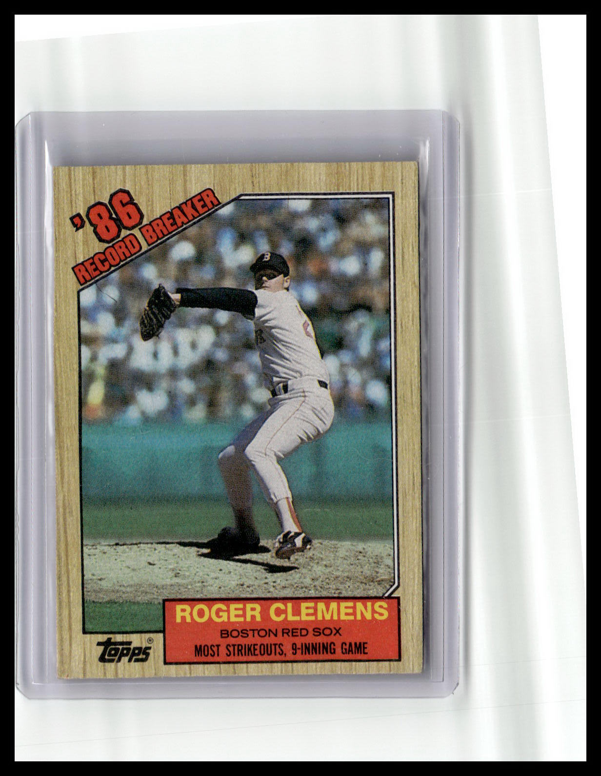 1987 Topps Roger Clemens Record Breaker #2
