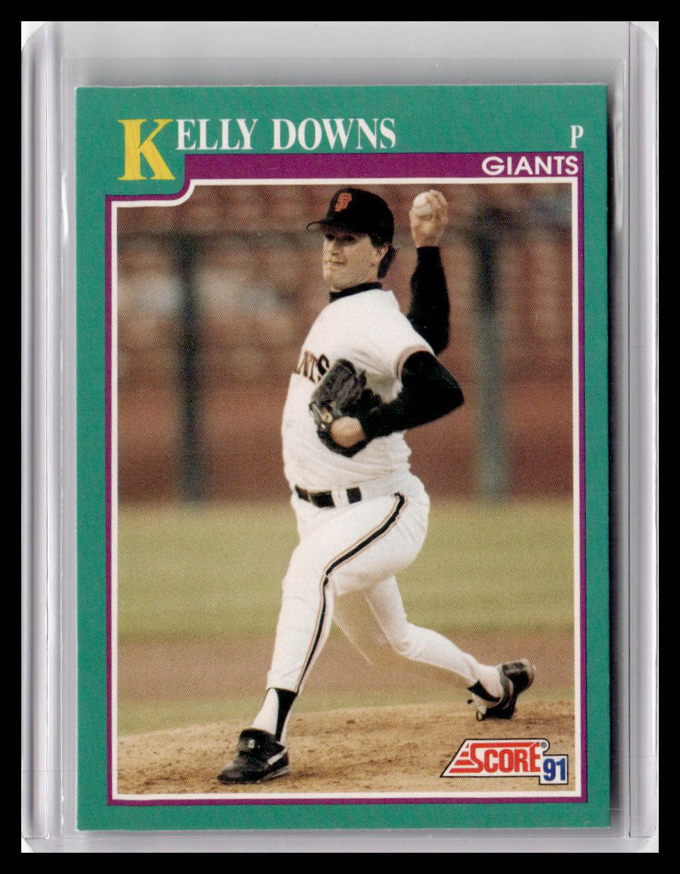 1991 Score Kelly Downs Teal Border #654