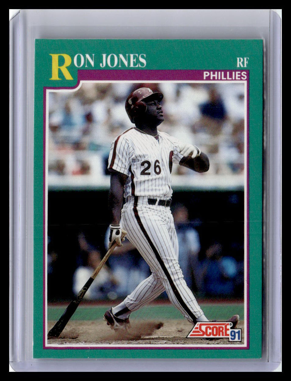 1991 Score Ron Jones Teal Border #653