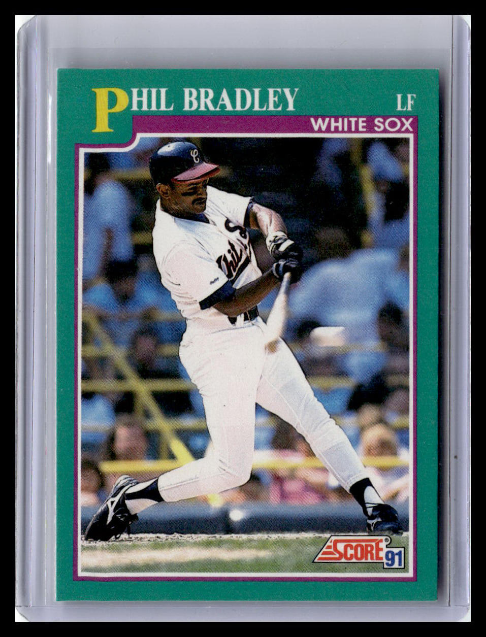 1991 Score Phil Bradley Teal Border #560