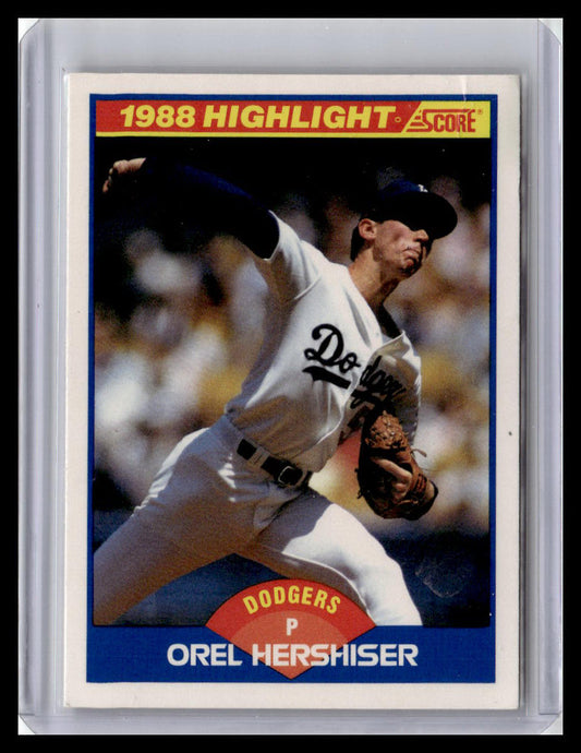 1989 Score Orel Hershiser - 1988 Highlight #653