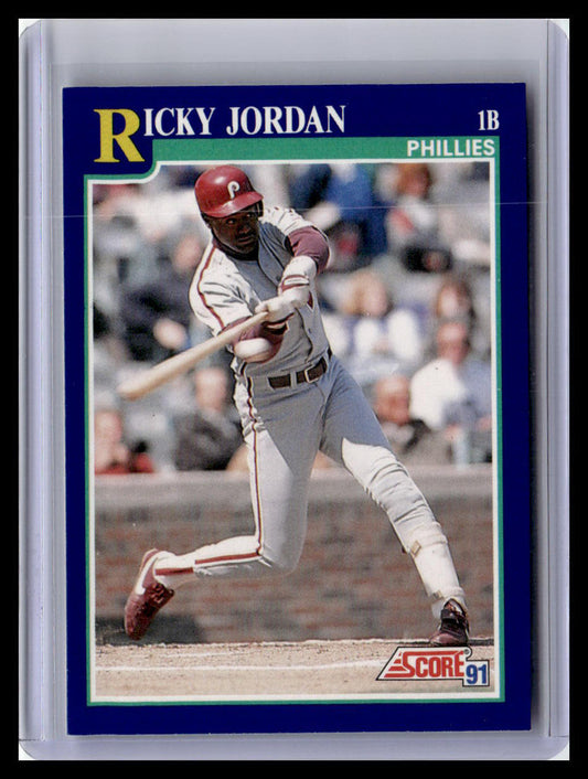 1991 Score Ricky Jordan Blue Border #15