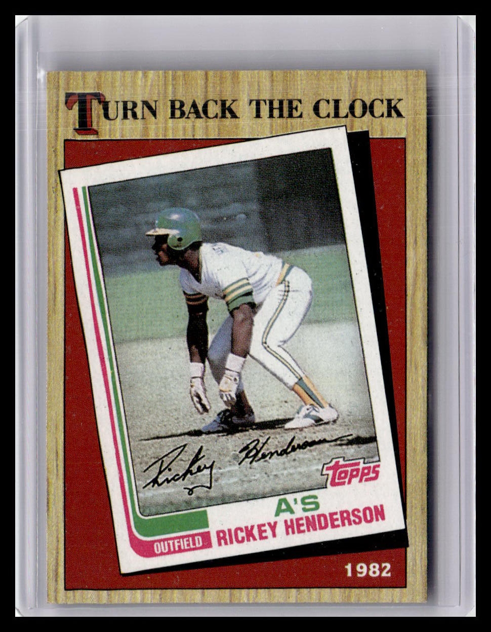 1987 Topps Rickey Henderson Turn Back The Clock #311