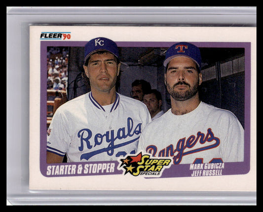 1990 Fleer Mark Gubiza/Jeff Russell Starter & Stopper #633