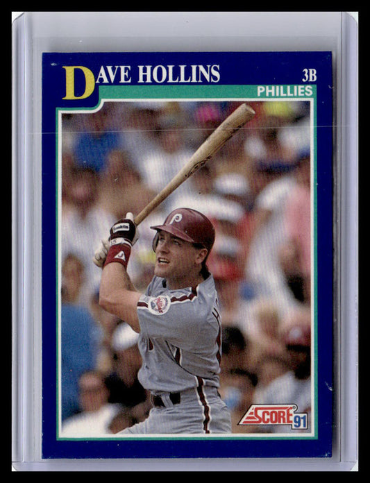 1991 Score Dave Hollins Blue Border #61