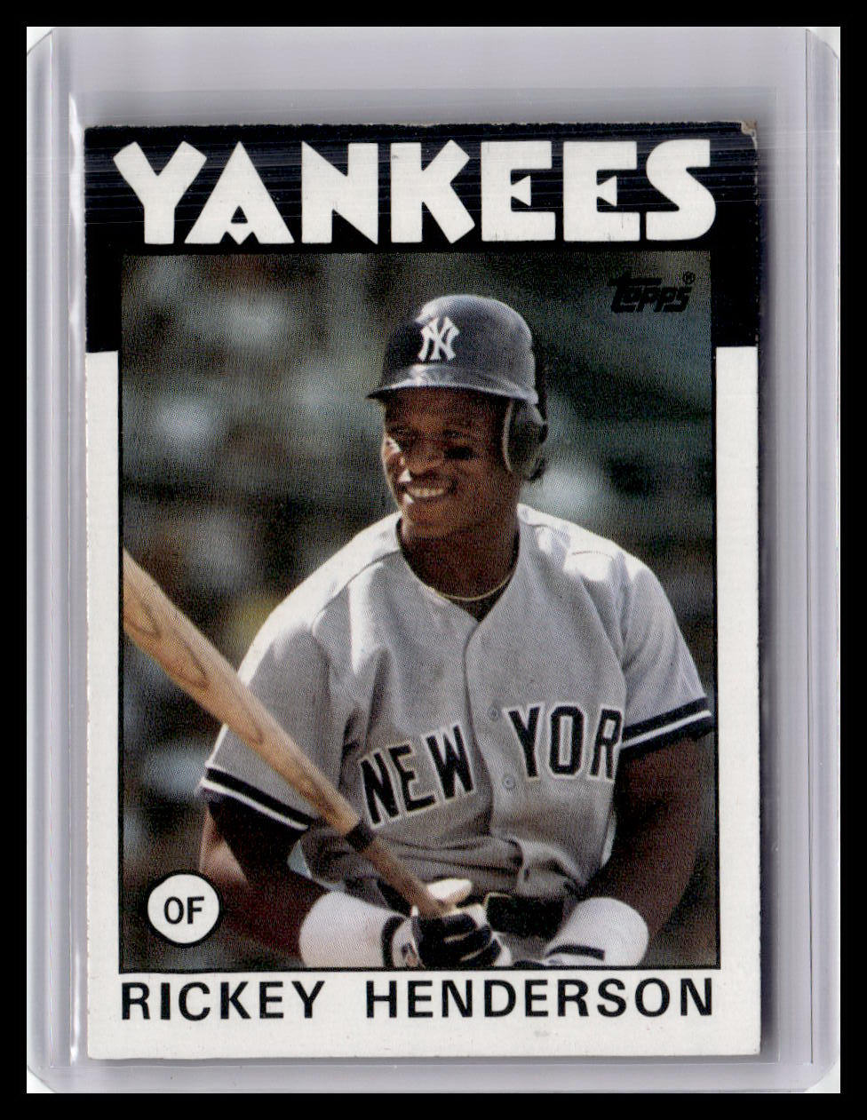 1986 Topps Rickey Henderson #500