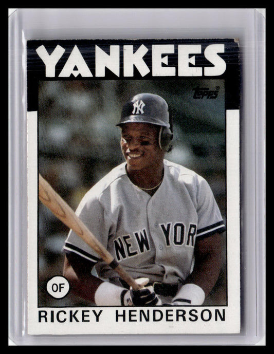 1986 Topps Rickey Henderson #500