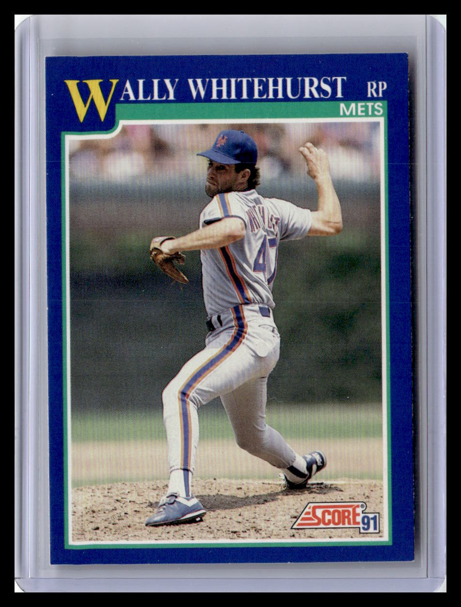 1991 Score Wally Whitehurst Blue Border #529