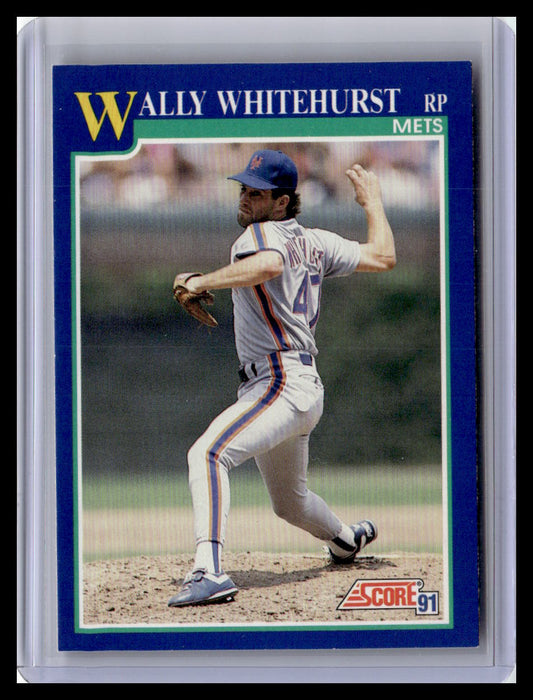 1991 Score Wally Whitehurst Blue Border #529