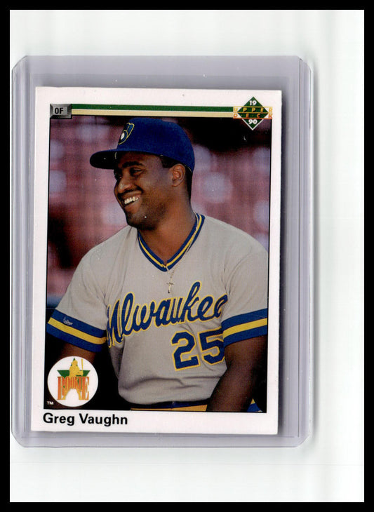 1990 Upper Deck Greg Vaughn RC #25
