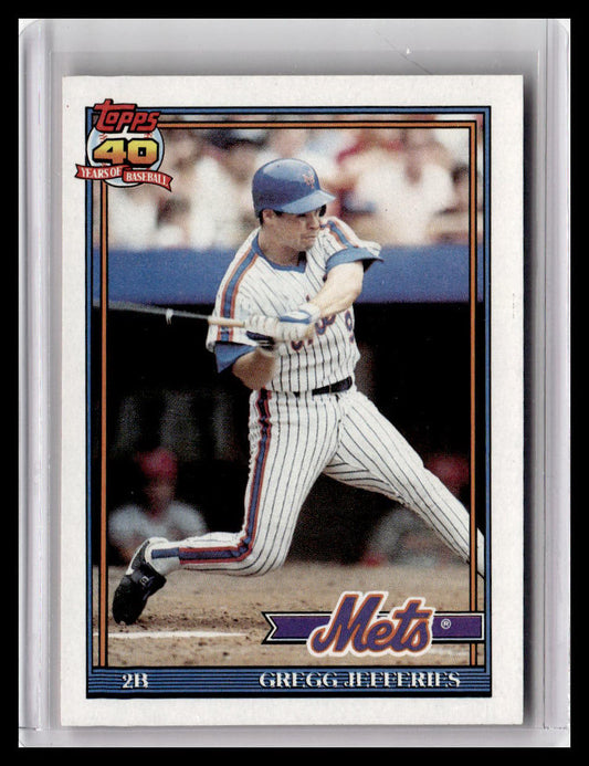 1991 Topps Gregg Jefferies #30