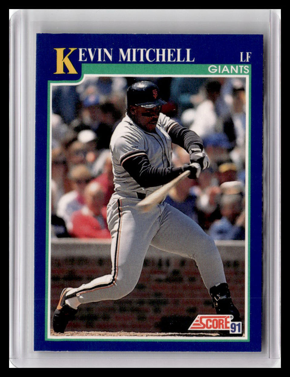 1991 Score Kevin Mitchell Blue  Border #451
