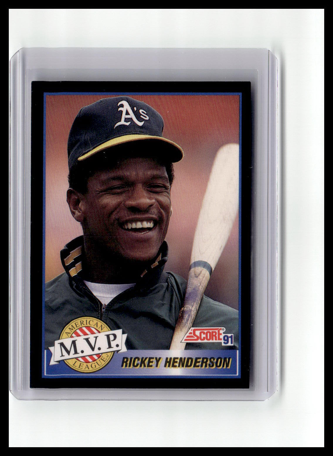 1991 Score Rickey Henderson A.L. MVP #875