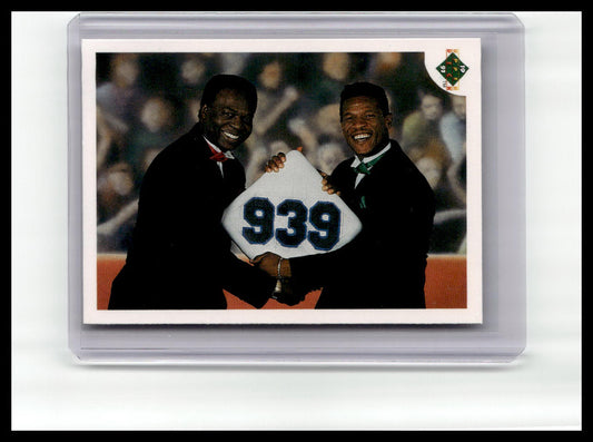 1991 Upper Deck Stolen Base Leaders Rickey Henderson, Lou Brock #636