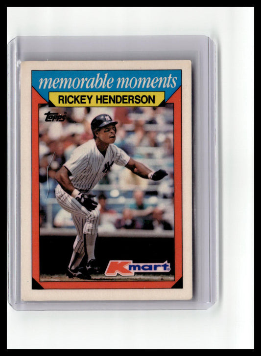 1988 Topps Kmart Rickey Henderson Memorable Moments #13