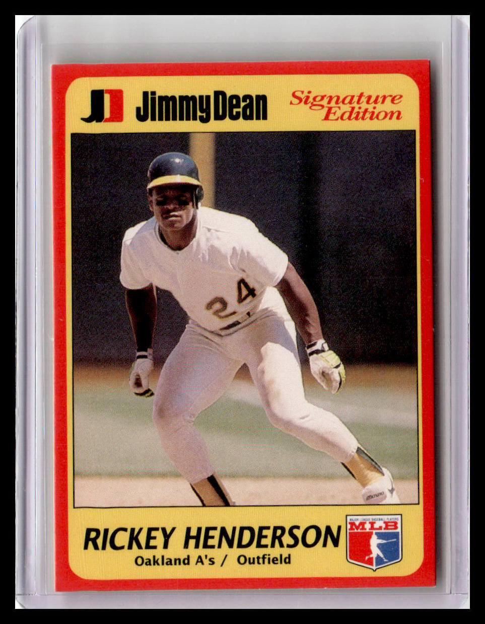 1991 Jimmy Dean Rickey Henderson #17