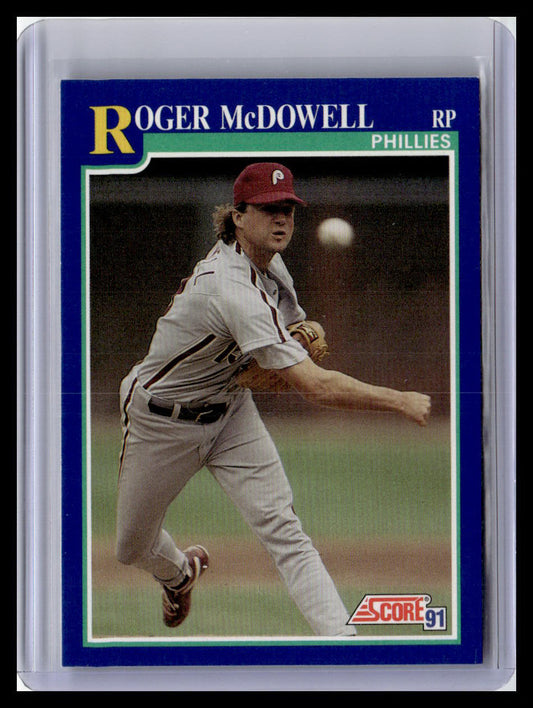 1991 Score Roger McDowell Blue Border #537