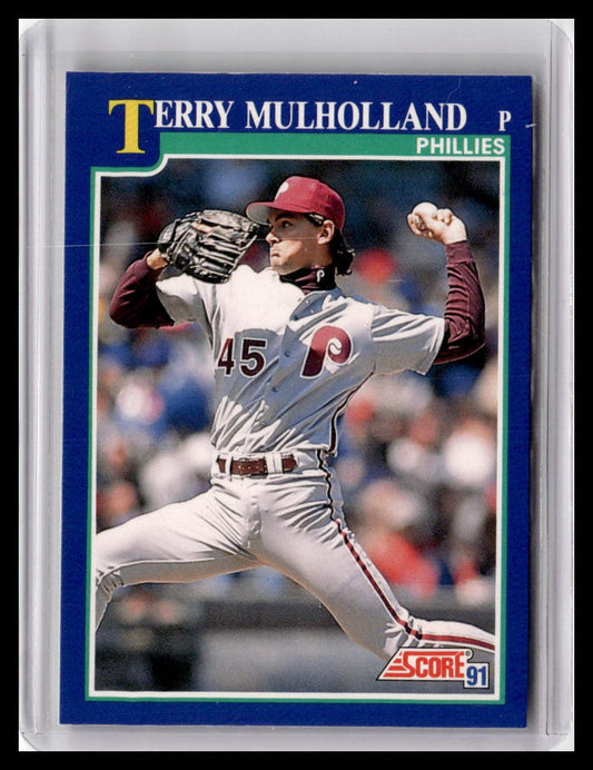 1991 Score Terry Mulholland Blue Border #33