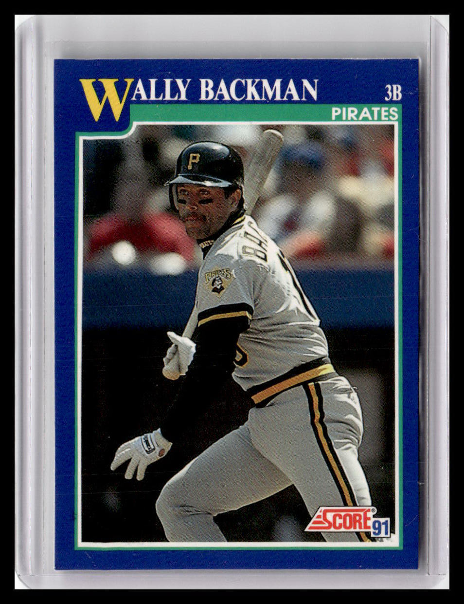 1991 Score Wally Backman Blue Border #16