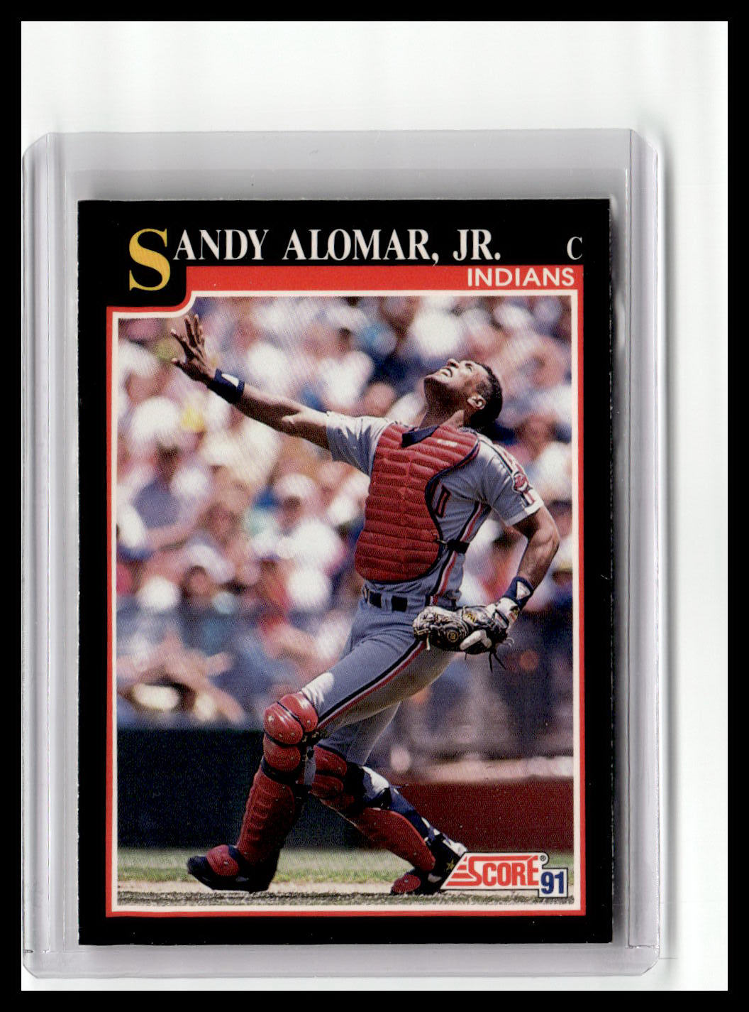 1991 Score Sandy Alomar Jr. Black Border #793