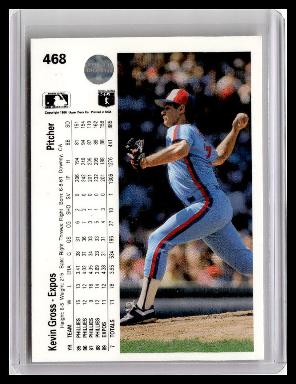 1990 Upper Deck Kevin Gross #468