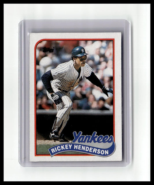 1989 Topps Rickey Henderson #380