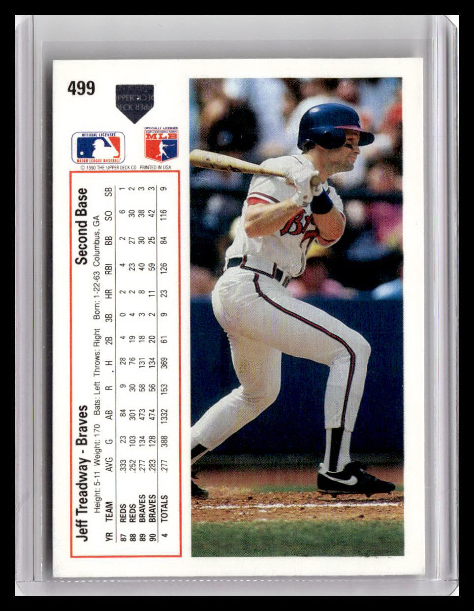 1991 Upper Deck Jeff Treadway #499