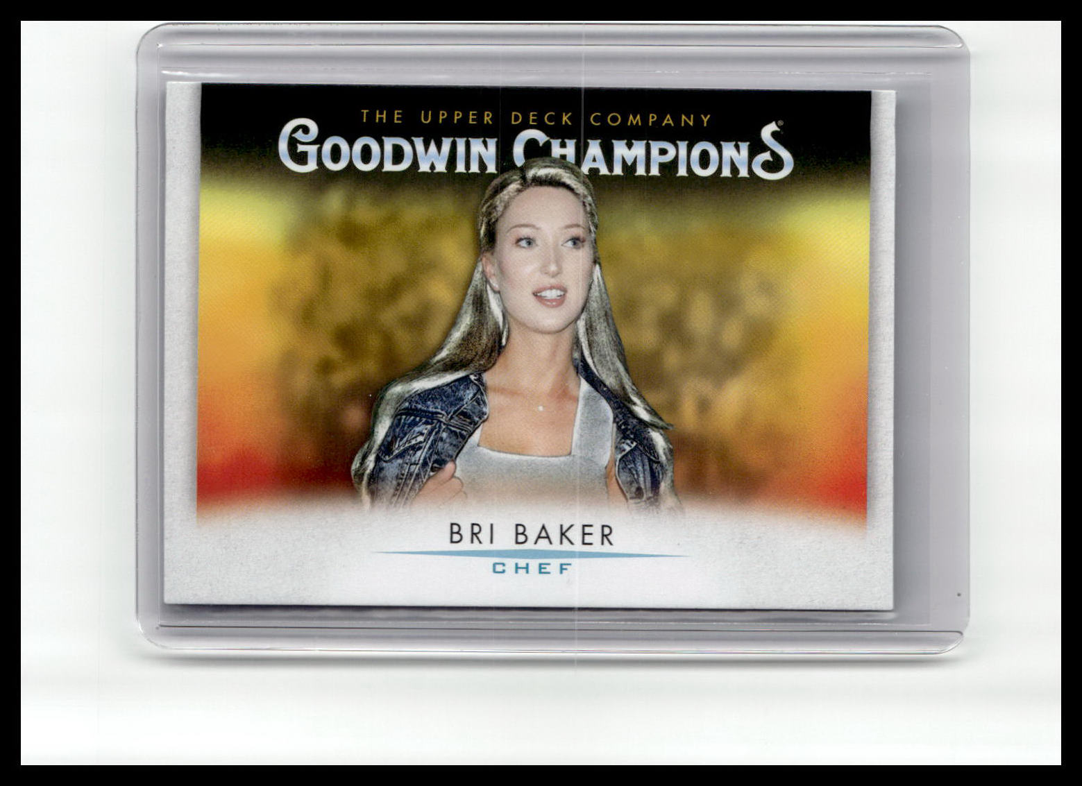 Trading card featuring Bri Baker with 'Goodwin Champions' branding