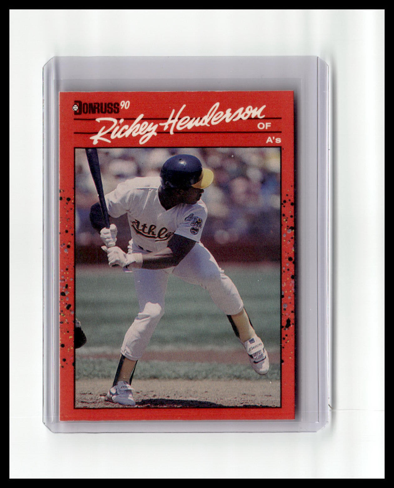 1990 Donruss Rickey Henderson #304 (ERROR Card-No period after Inc)
